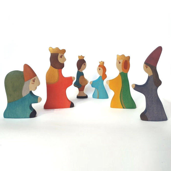Mikheev Royal Family wooden toy figurines King Queen Prince Princess Witch Stepmother