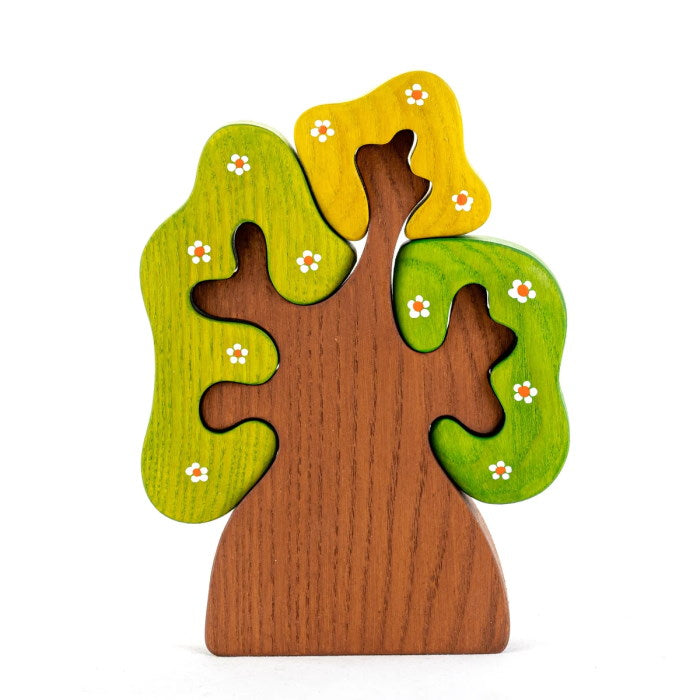 Mikheev | Tree | Spring with Flowers wooden toy at Milk Tooth