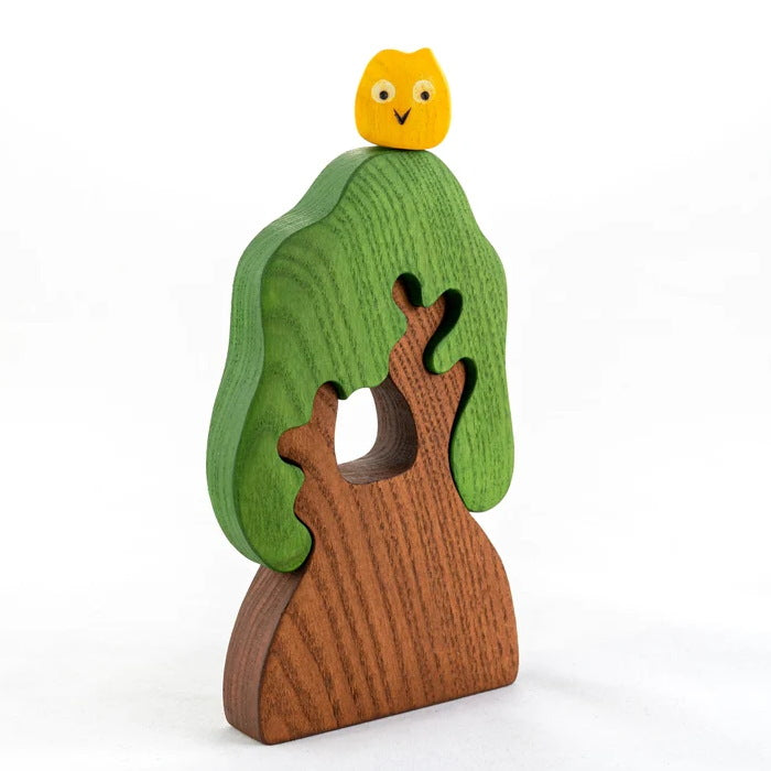 Mikheev | Tree | With Owl wooden toy at Milk Tooth