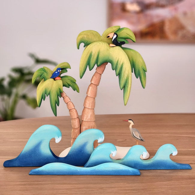 © Milk Tooth Bumbu Toys Palm Tree Water Waves Birds
