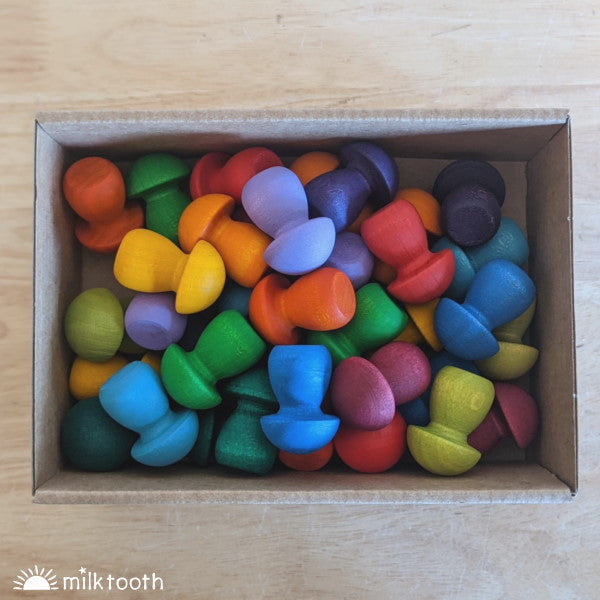 © Milk Tooth Grapat Little Rainbow Mushrooms 36 Pieces