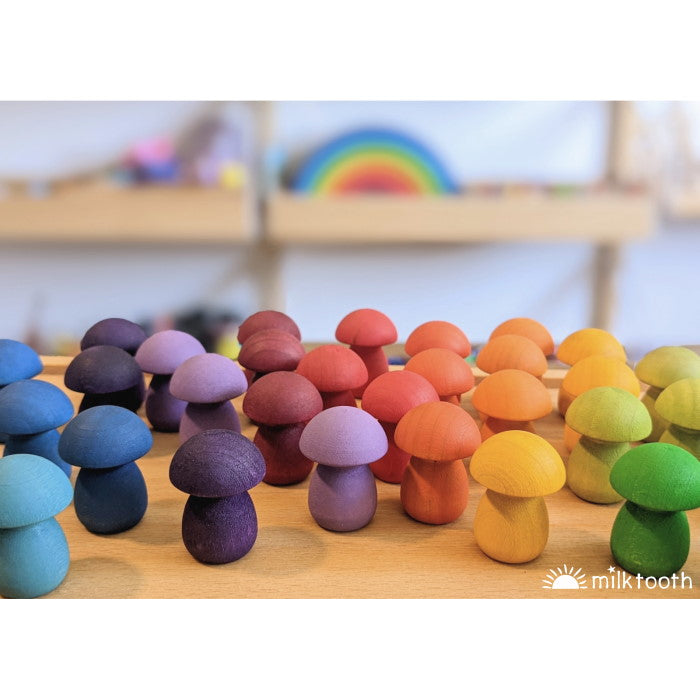 © Milk Tooth Grapat Little Rainbow Mushrooms 36 Pieces