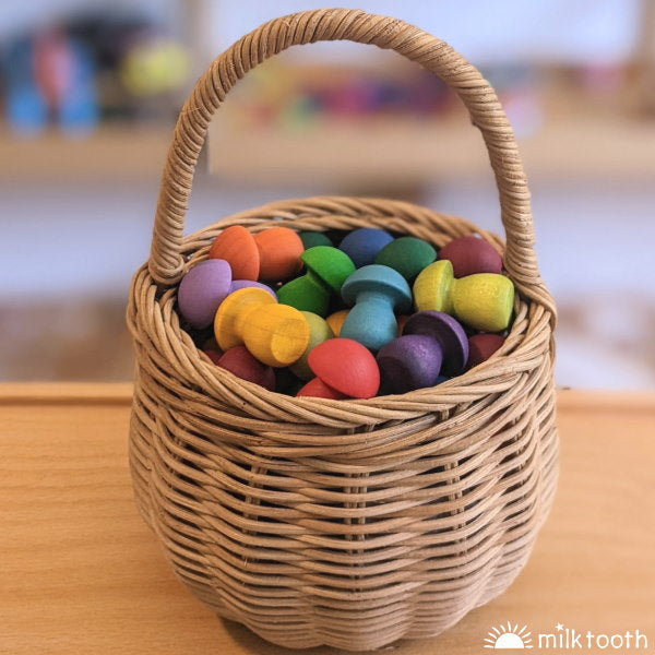 Olli Ella | Berry Basket | Rattan Toy Basket for Children