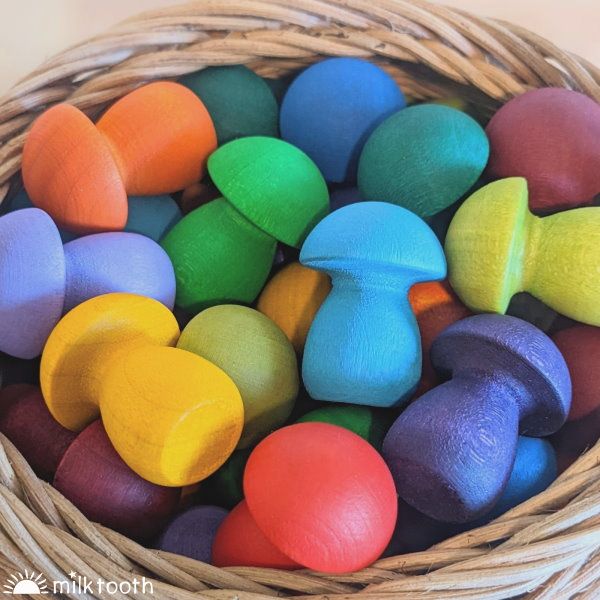 © Milk Tooth Grapat Little Rainbow Mushrooms 36 Pieces