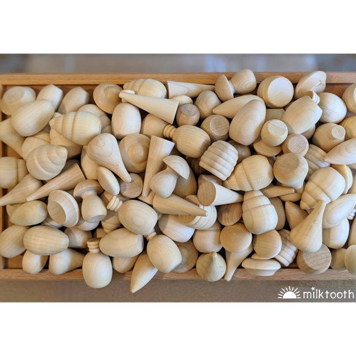 © Milk Tooth Grapat | Mandala | Natural Assorted 120 Pieces shown in a tray