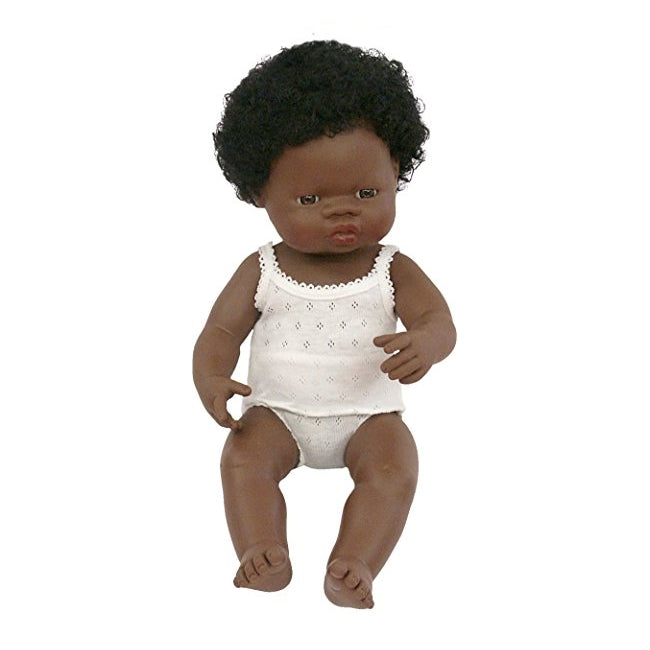 Miniland 38cm Baby Doll | African Girl