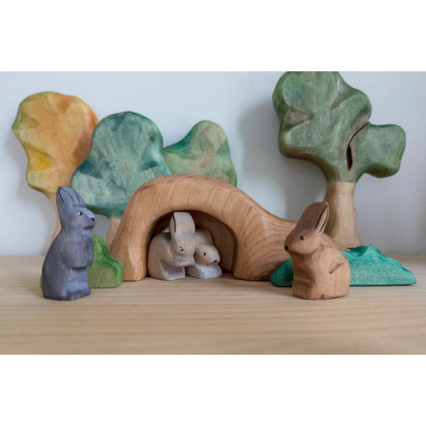 NOM Handcrafted | Bunny Burrow with Bushes at Milk Tooth