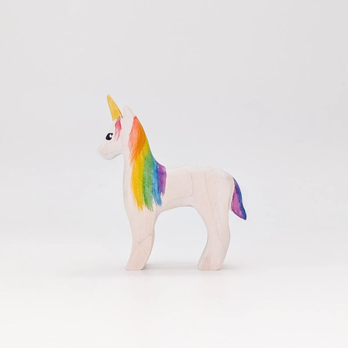 NOM Handcrafted  Rainbow Unicorn Foal - Milk Tooth