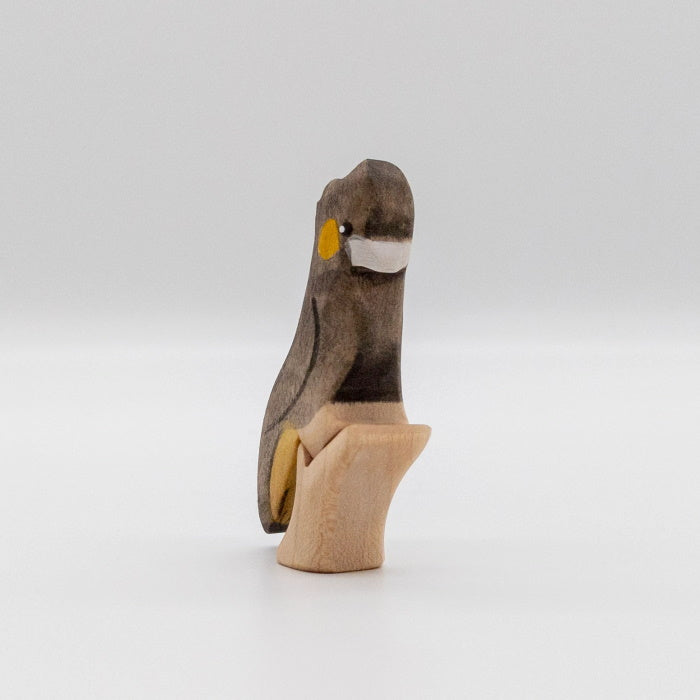 NOM Handcrafted | Yellow Tailed Black Cockatoo with Branch at Milk Tooth