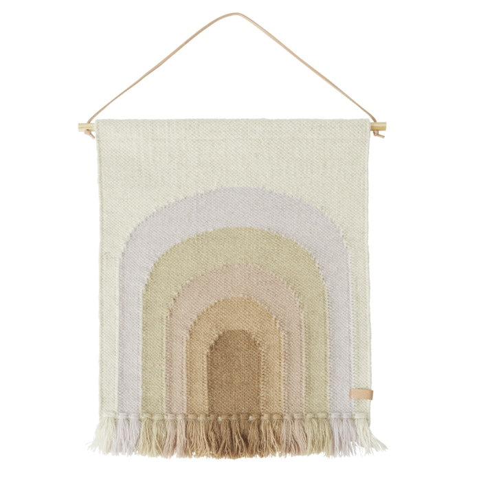 OYOY | Follow The Rainbow Mini Wall Rug | Lavender at Milk Tooth