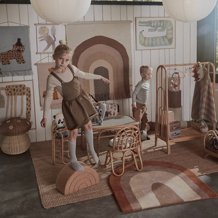 OYOY | Leopard | Wallhanger | Dusty Blue