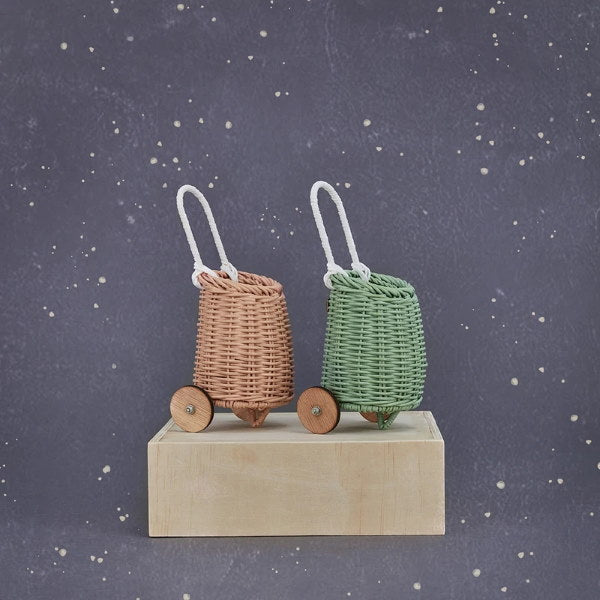 Olli Ella | Doll Luggy Basket | Rose and Mint