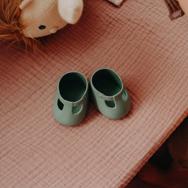 Olli Ella | Dinkum Doll Shoes | Basil Green