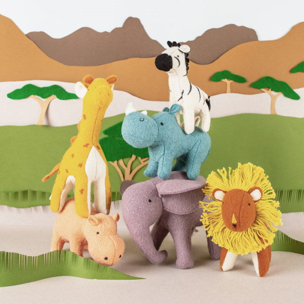 Safari animals soft toys clearance