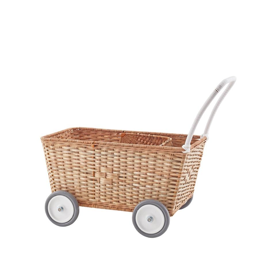 Olli Ella | Strolley | Natural | Toy Stroller & Shopping Trolley