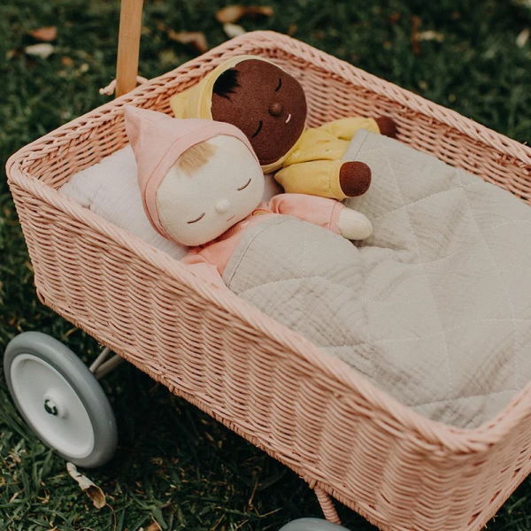 Olli Ella | Rattan Wonder Wagon | Rose at Milk Tooth