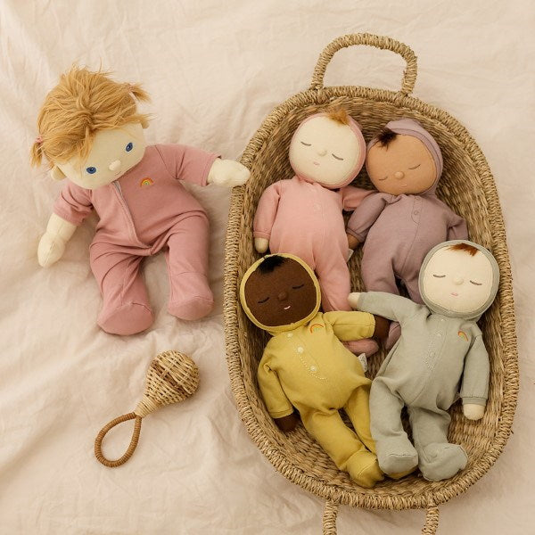 Olli Ella | Dozy Dinkum Dolls in Doll Nyla Basket with Poppet