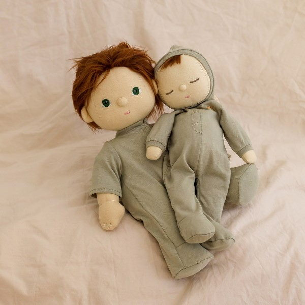 Olli Ella | Dozy Dinkum Doll | Pickle with big sibling Pumpkin Dinkum Doll