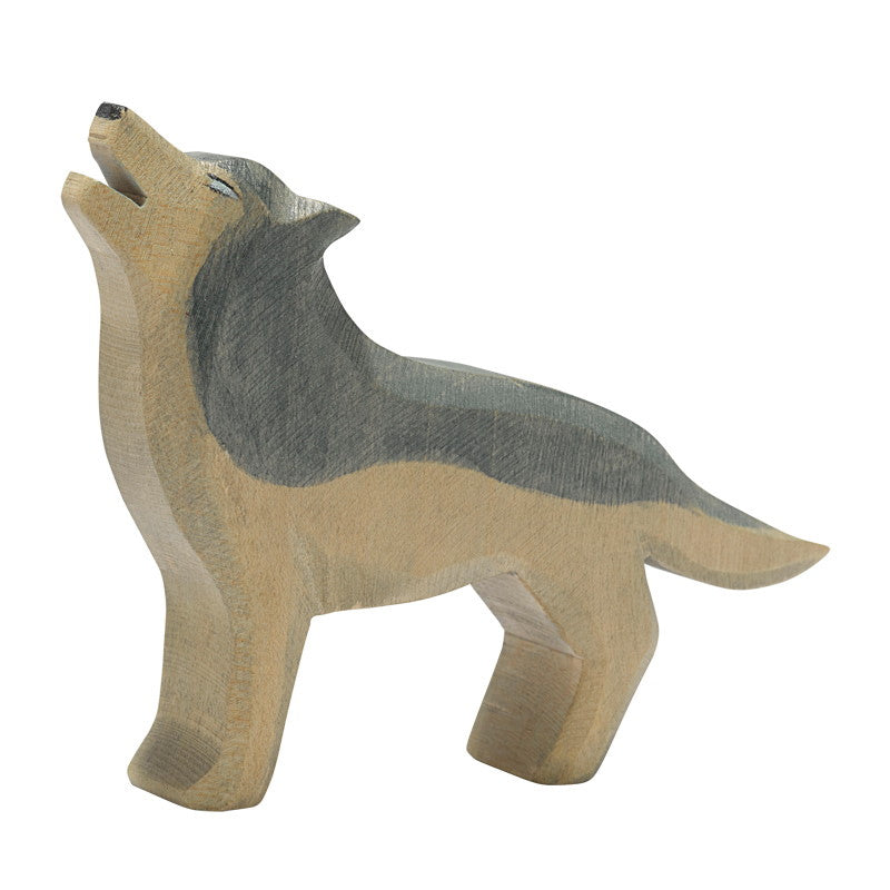 Ostheimer Wolf Howling at Milk Tooth | Wooden Toy