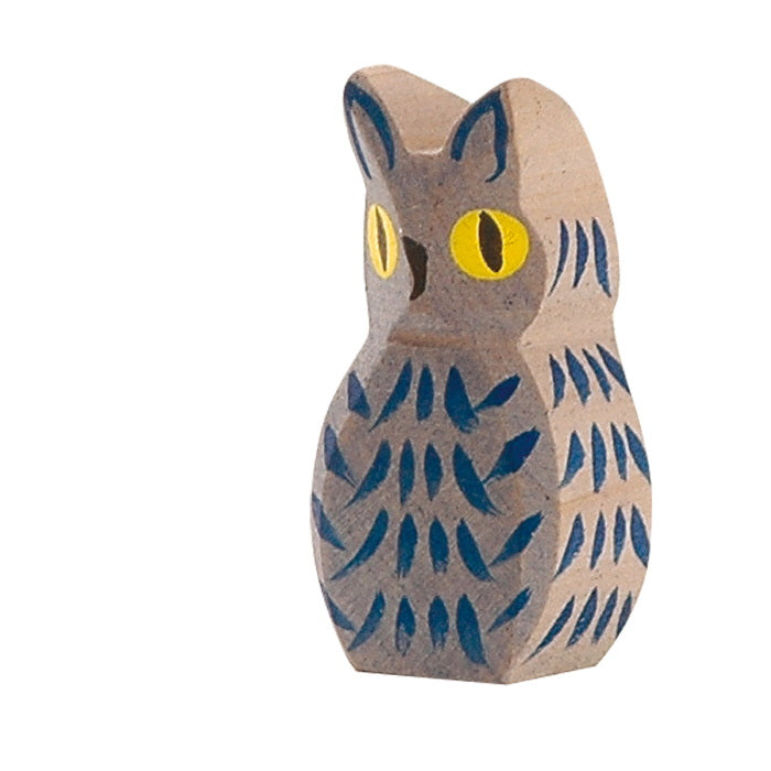 Ostheimer | Wooden Toy | Birds | Owl Blue