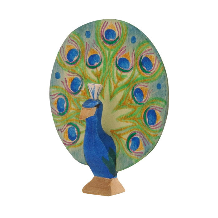 Ostheimer | Wooden Toy | Birds | Peacock Open