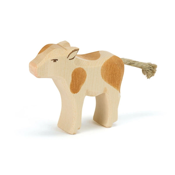 Ostheimer | Wooden Toy | Cows | Calf Brown Standing