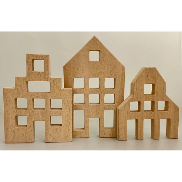 Papoose | Dutch Wood Houses | 3 Pieces