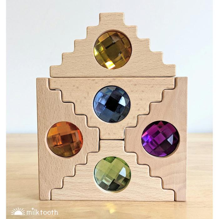 Papoose | Dutch Step Gables | 16 Blocks with Tray