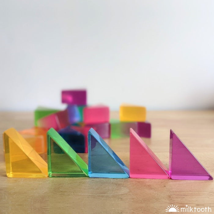 © Milk Tooth Papoose | Large Lucite Triangles | 6 Pieces