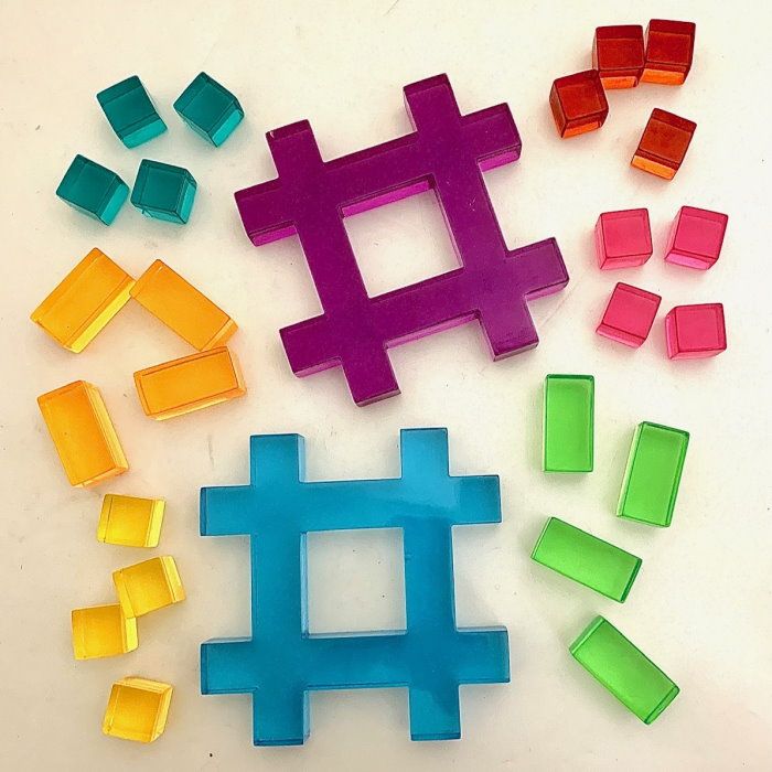 Papoose | Lucite Hashtag Set 26 Pieces with Tray at Milk Tooth