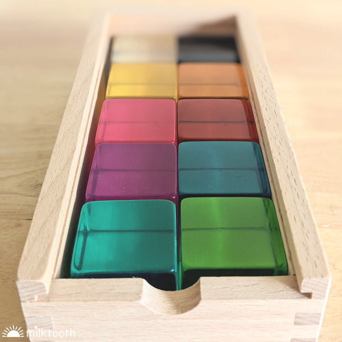 © Milk Tooth Papoose | Phatt Lucite Cubes | 10 Pieces with Tray