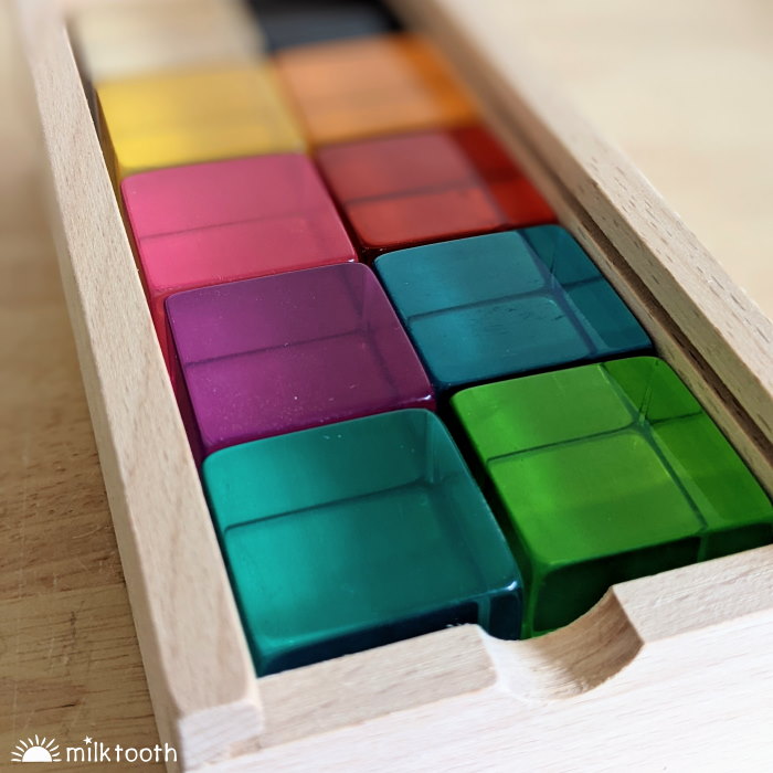 © Milk Tooth Papoose | Phatt Lucite Cubes | 10 Pieces with Tray