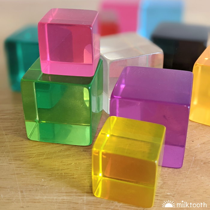 © Milk Tooth Papoose | Phatt Lucite Cubes | 10 Pieces with Tray