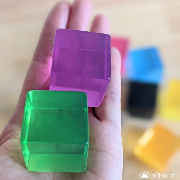 © Milk Tooth Papoose | Phatt Lucite Cubes | 10 Pieces with Tray