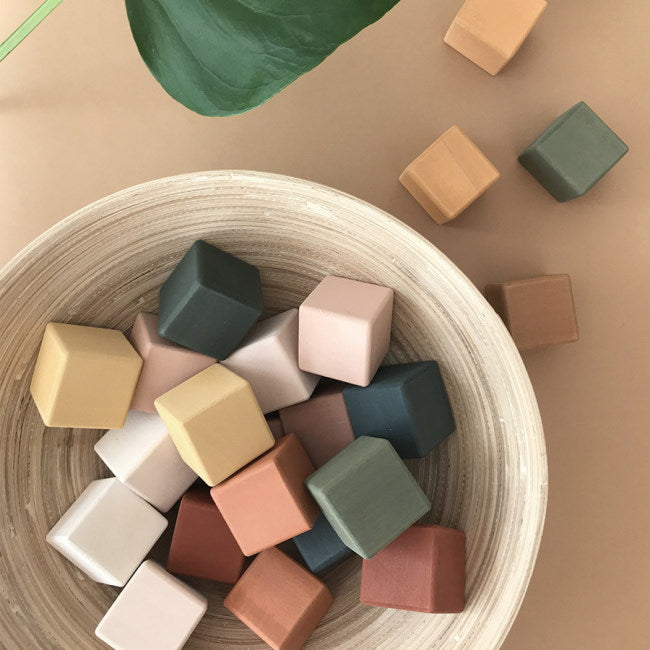SABO Concept | Building Block Cubes Green & Earth at Milk Tooth