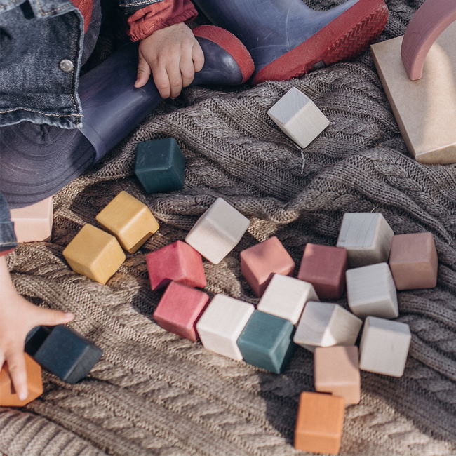 SABO Concept | Building Block Cubes Multi-Coloured at Milk Tooth