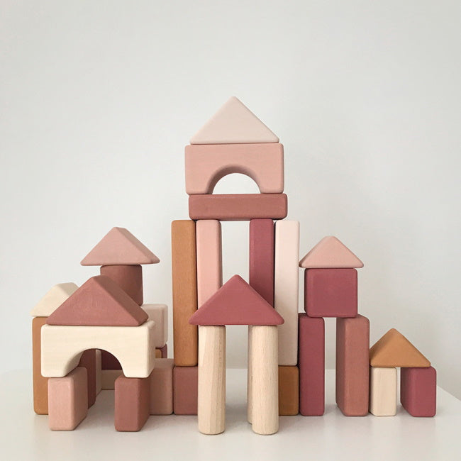 SABO Concept | Castle Building Blocks Pink & Mustard at Milk Tooth