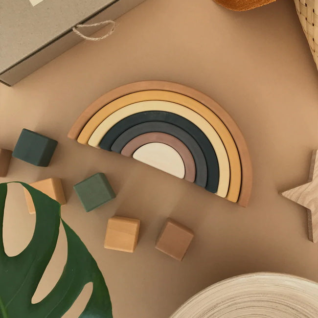 SABO Concept | Rainbow Stacker Mustard at Milk Tooth