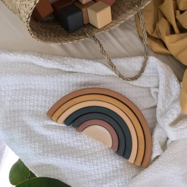 SABO Concept | Rainbow Stacker Mustard at Milk Tooth