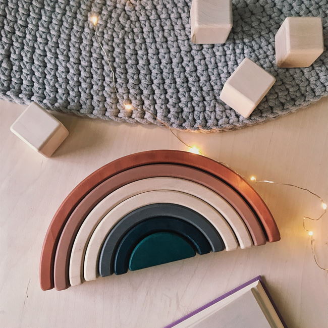 SABO Concept | Rainbow Stacker Terracotta at Milk Tooth