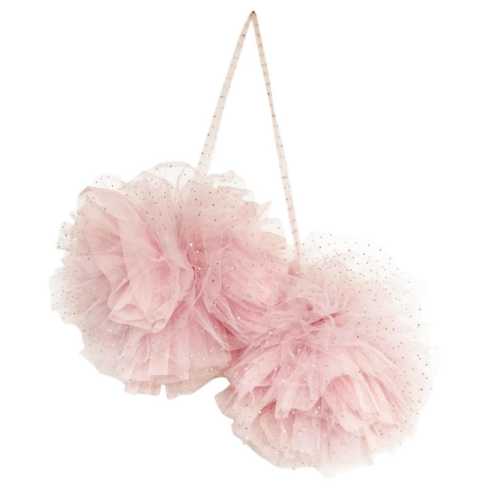 Spinkie Baby | Large Sparkle Pom Garland | Light Pink at Milk Tooth