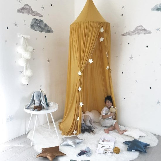 Spinkie Baby | Sheer Canopy | Mustard boy&#39;s room