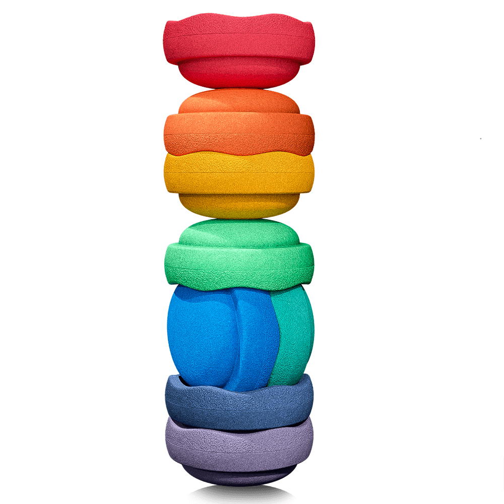 Stapelstein | Rainbow Classic 8 Stacking Stones at Milk Tooth