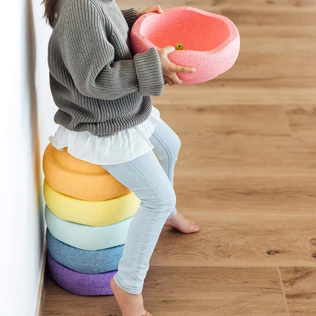 Stapelstein | Stone Light Red (Pink) at Milk Tooth