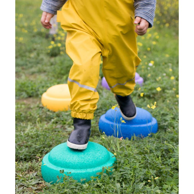 Stapelstein Stepping Stones outside for outdoors fun at Milk Tooth