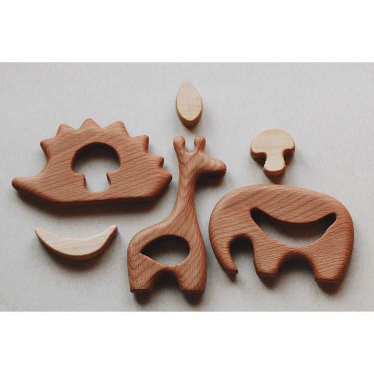 Tateplota | Mini Wooden Puzzle | Elephant Elmer