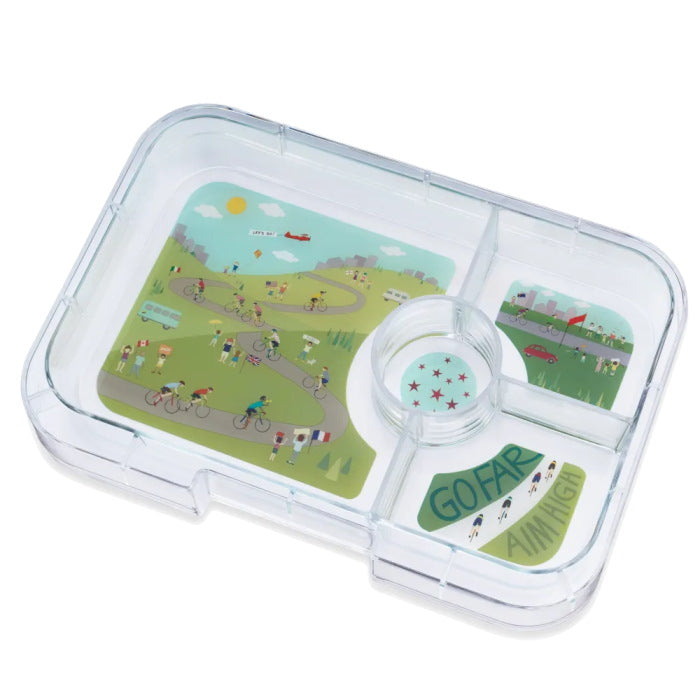 Yumbox | Tapas | Interchangeable Tray | 4 Compartment Bike Race