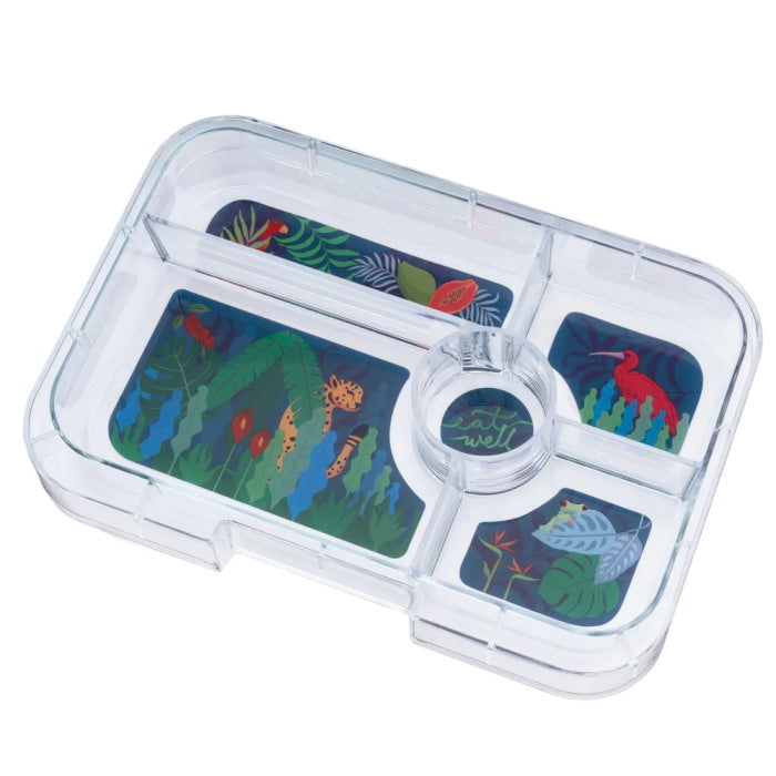 Yumbox | Tapas | Interchangeable Tray | 5 Compartment Jungle