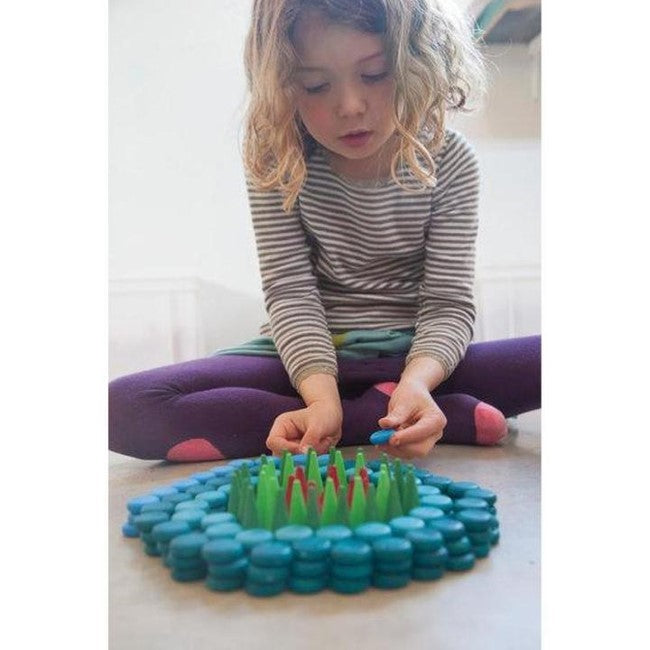 Grapat | Mandala | Blue Coins 36 Pieces