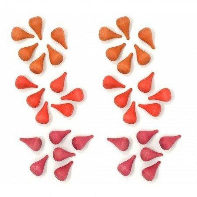 Grapat | Mandala | Fire 36 Pieces | Wooden Toy Set